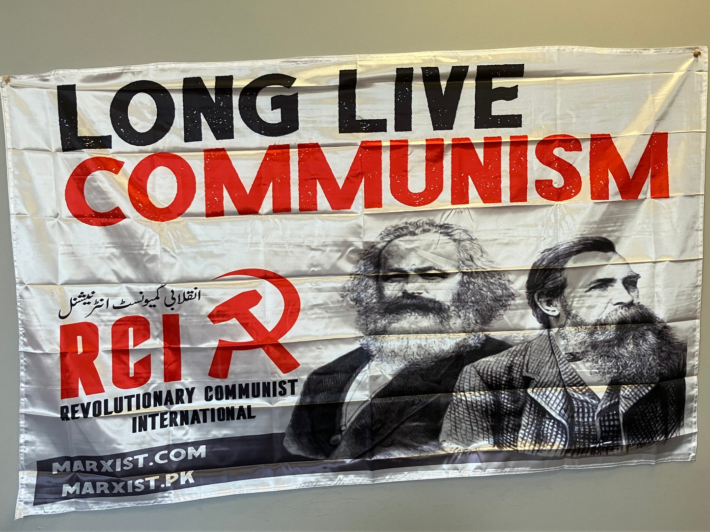 Long Live Communism Flag from the Inqalabi Communist Party