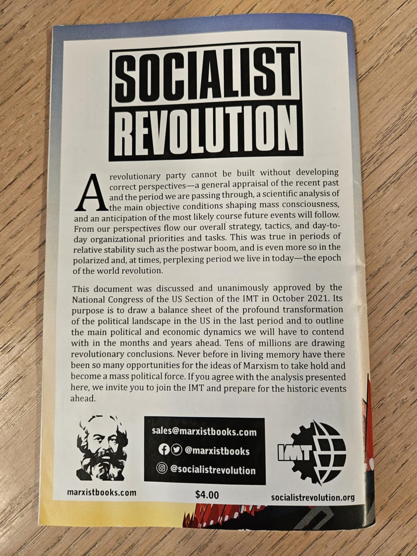 Perpectives for Revolutionary Socialism in the United States