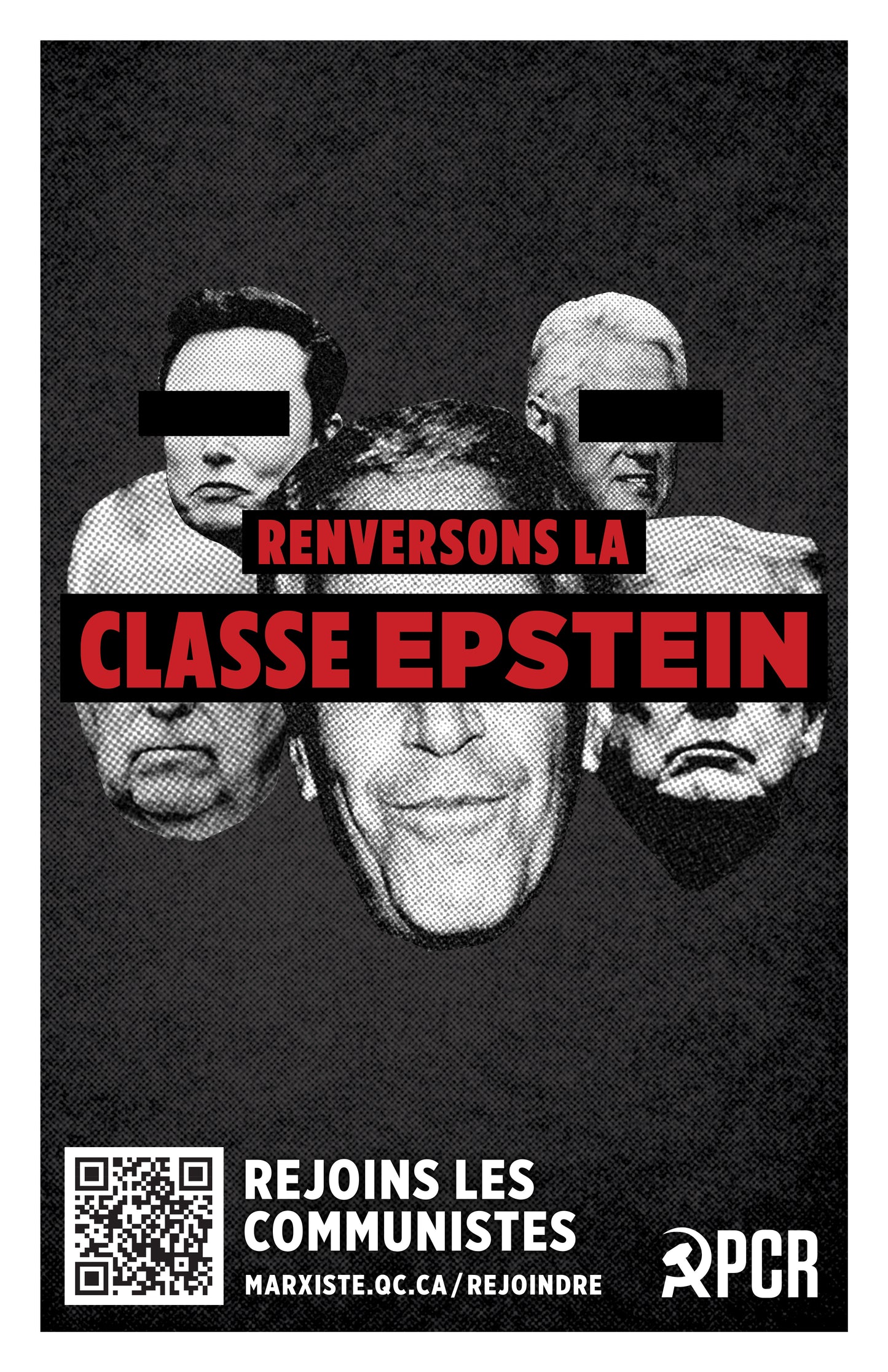 NOUVEAU! Affiche « Renversons la classe Epstein »