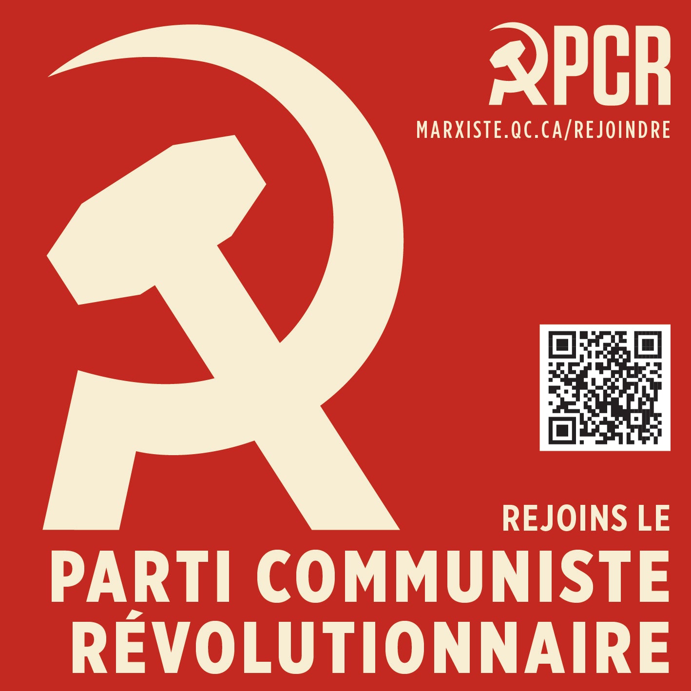 "Rejoins le PCR" autocollants
