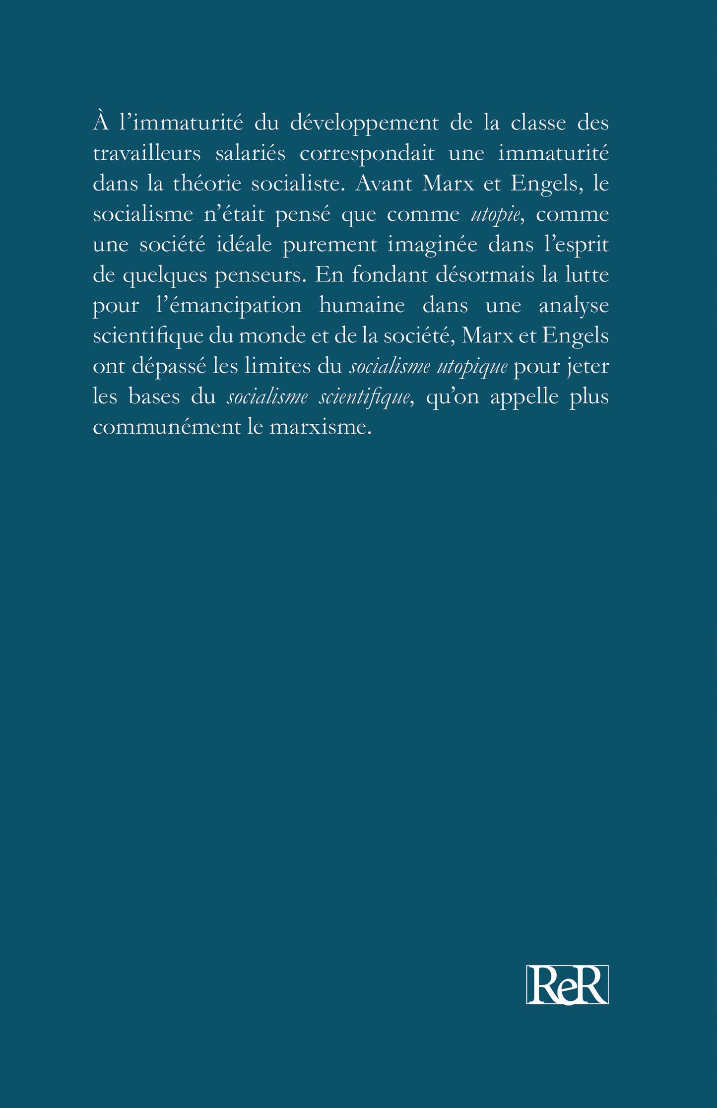 Socialisme utopique et socialisme scientifique