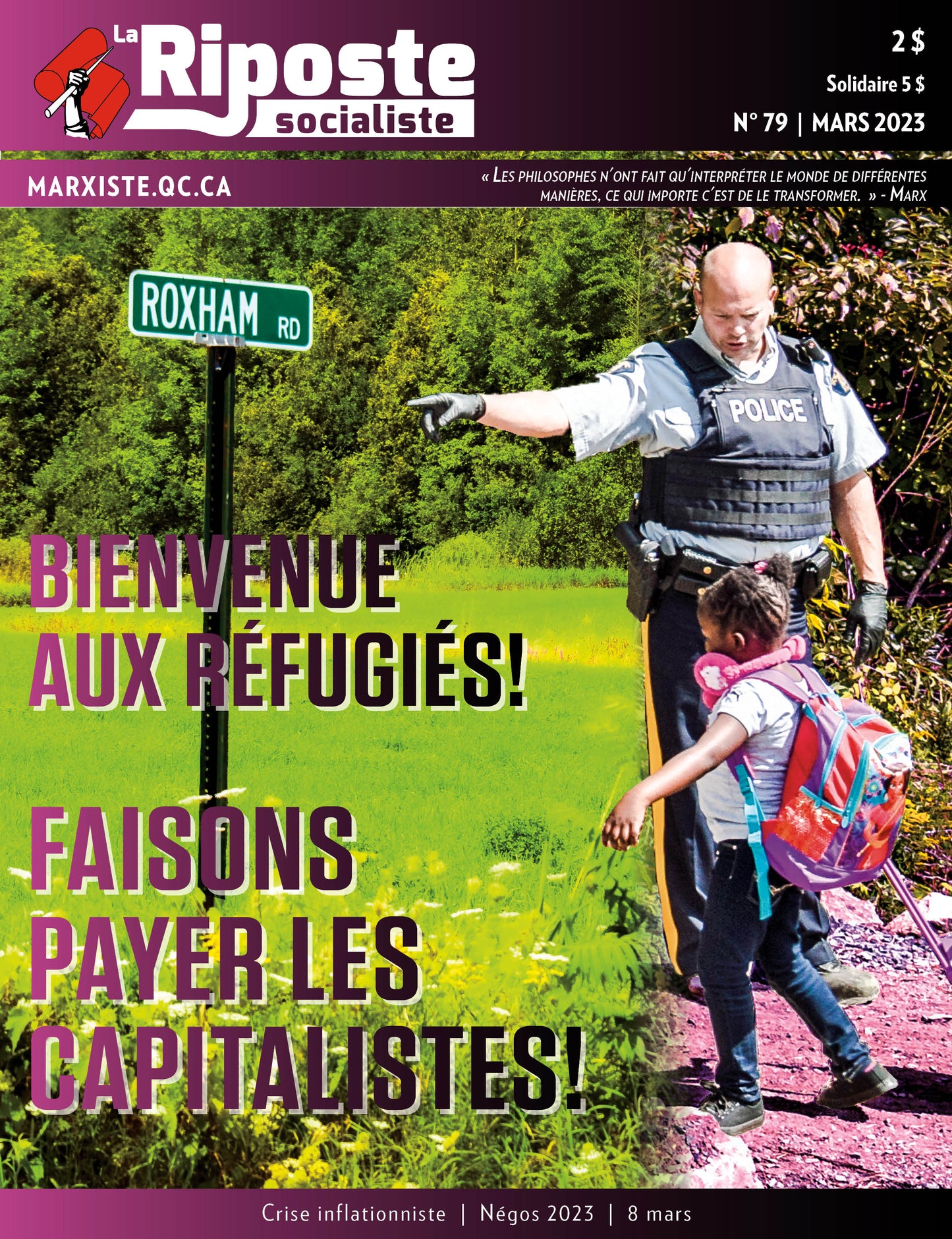La Riposte socialiste No79 – Mars 2023