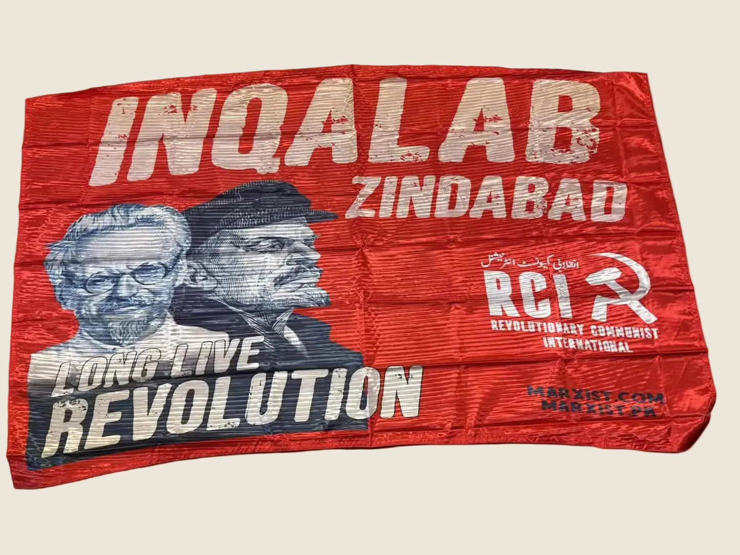 Flags from the Inqalabi Communist Party