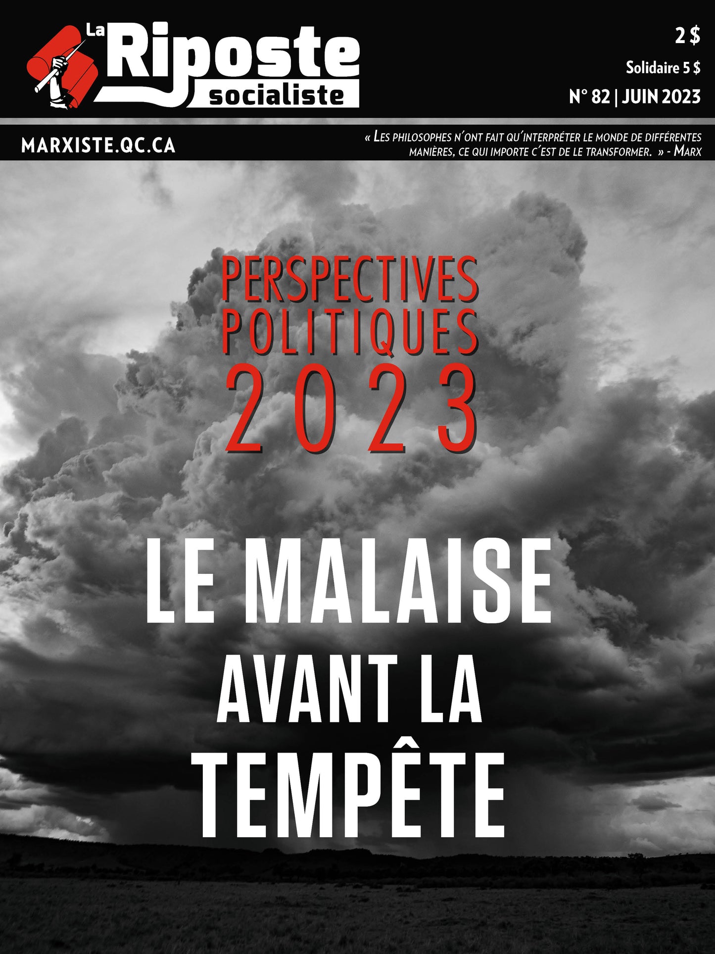 La Riposte socialiste No82 – Juin 2023