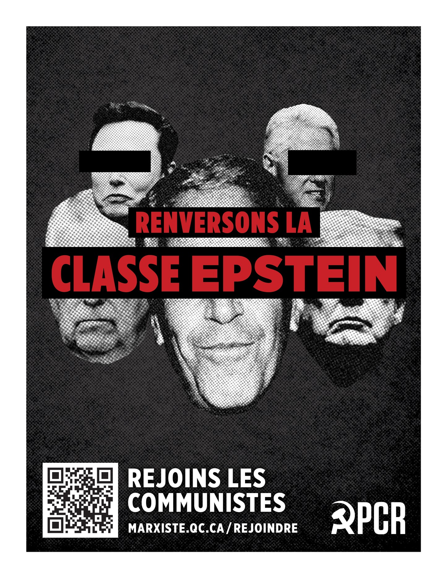 NOUVEAU! Affiche « Renversons la classe Epstein »