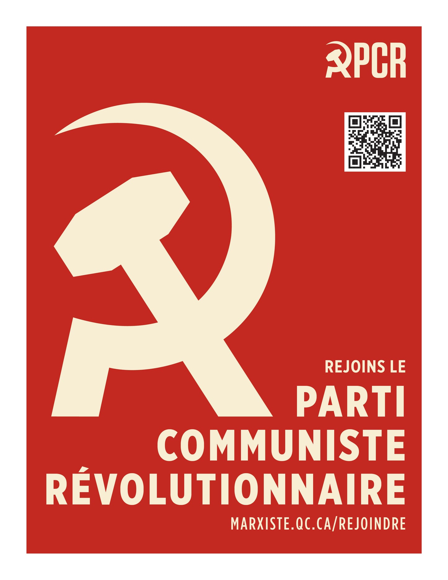 NOUVEAU! Affiche "Rejoins le PCR"