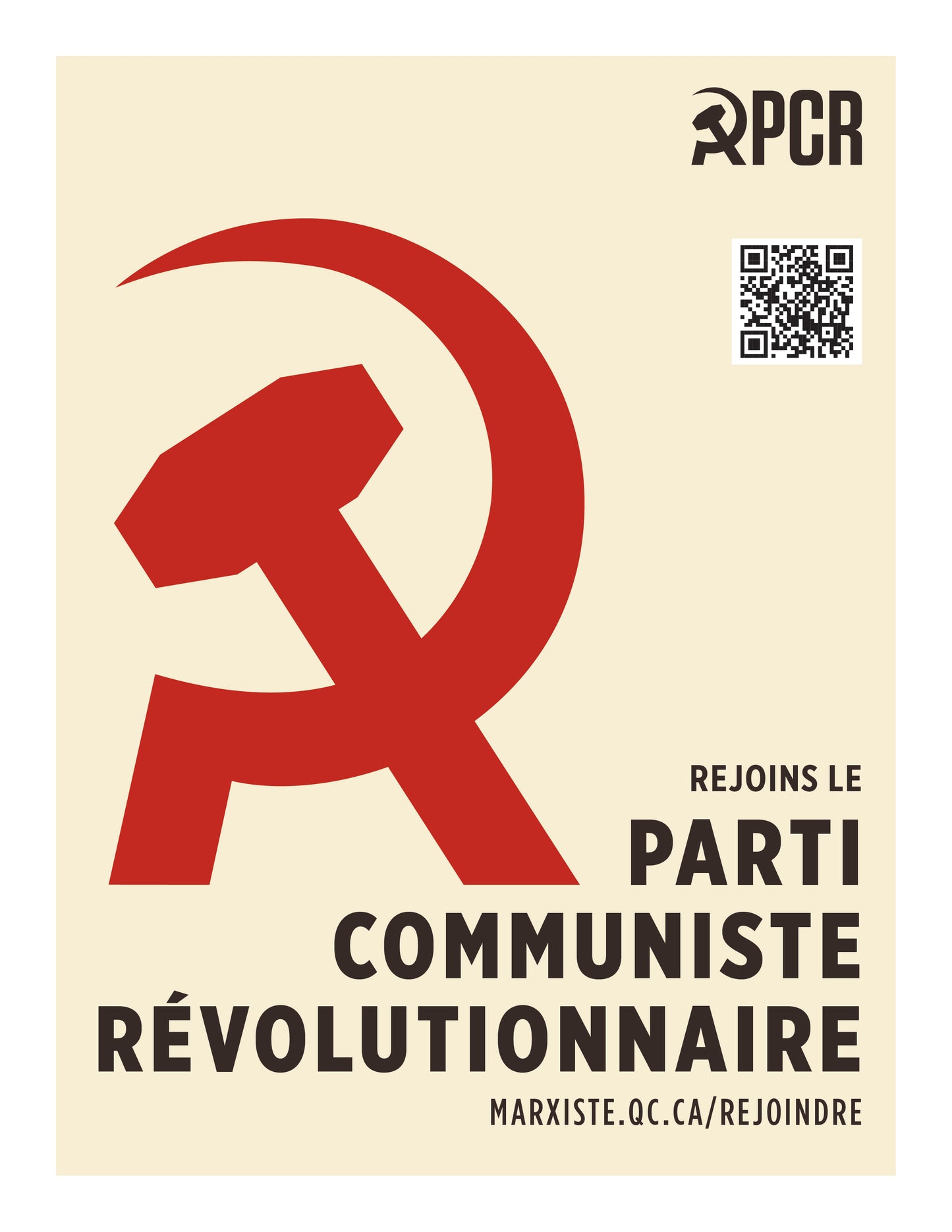 NOUVEAU! Affiche "Rejoins le PCR"