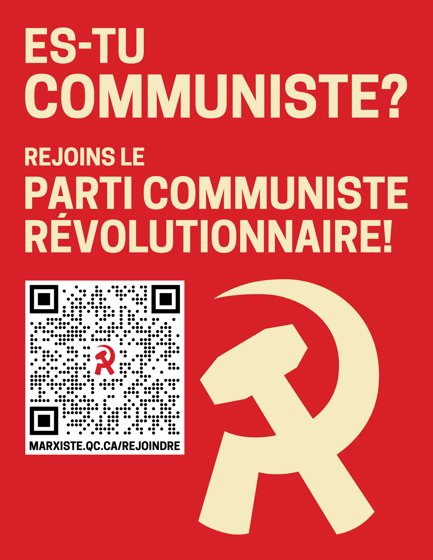 NOUVEAU! Affiches « Es-tu communiste? »