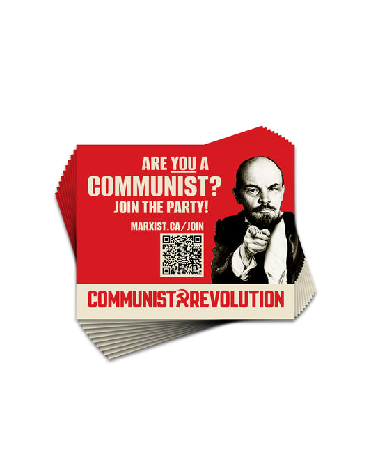 "Are You A Communist?" glossy stickers