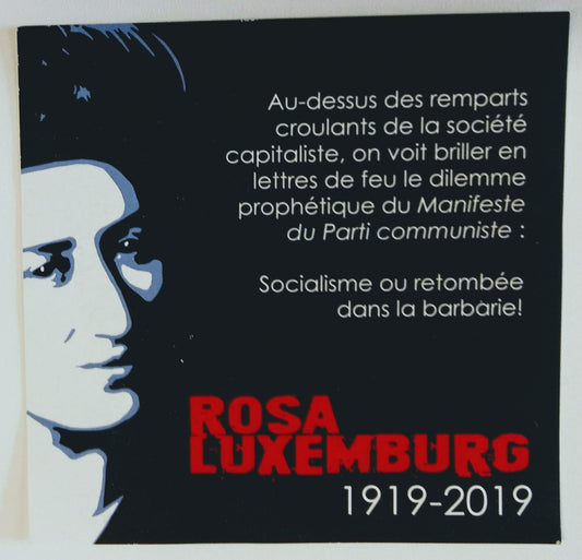 Autocollant Rosa Luxemburg